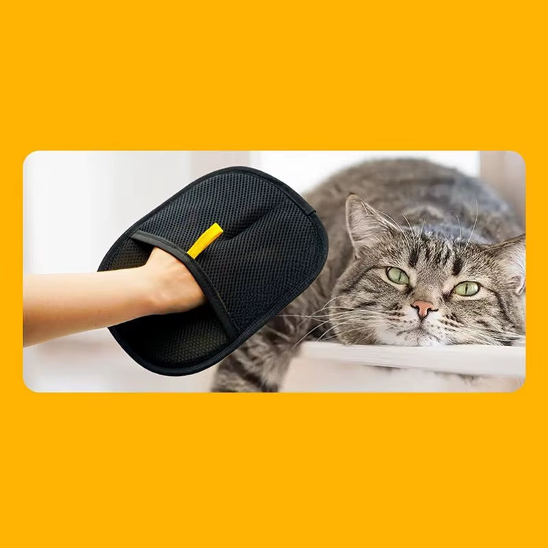 Pet Electrostatic Hair Removal Gloves Dog Cat Hair Removal Brush Gloves Hair Adhesive Gloves Carpet Clothing Hair Cleaning Brush